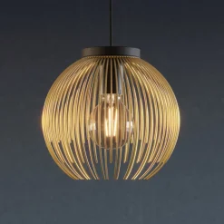 Venezuela pendel, sort/guld, 1-lys