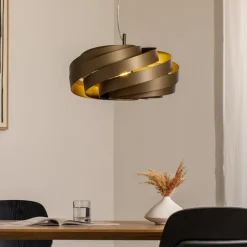 Vento hængelampe, kaffebrun, Ø 50 cm