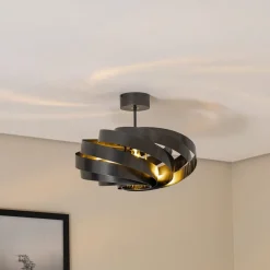 Vento loftlampe, antracit, Ø 50 cm