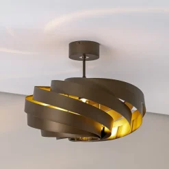 Vento loftlampe, kaffebrun, Ø 50 cm