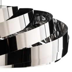 Vento-pendel, krom-nikkelfarvet, Ø 60 cm, metal