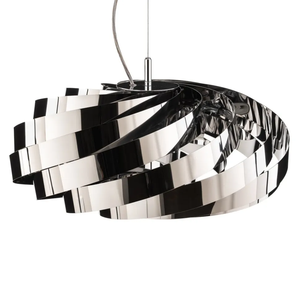 Vento-pendel, krom-nikkelfarvet, Ø 60 cm, metal