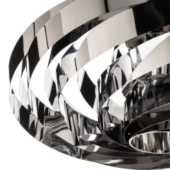 Vento-pendel, krom-nikkelfarvet, Ø 60 cm, metal