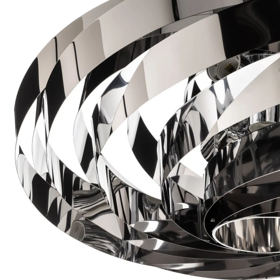 Vento-pendel, krom-nikkelfarvet, Ø 60 cm, metal