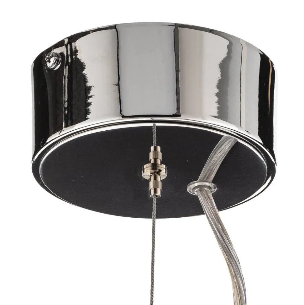 Vento-pendel, krom-nikkelfarvet, Ø 60 cm, metal