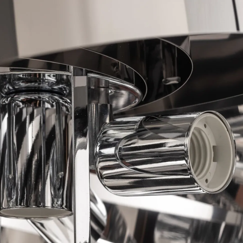 Vento-pendel, krom-nikkelfarvet, Ø 60 cm, metal