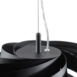 Vento-pendel, sort, Ø 60 cm, metal, E27