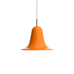 Verpan Pantop hængelampe, orange, Ø 23 cm, metal, E14