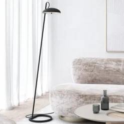 Versale gulvlampe, sort