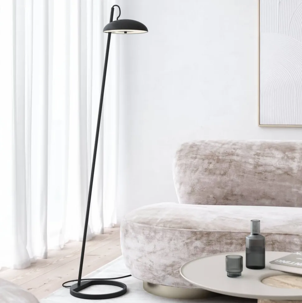 Versale gulvlampe, sort