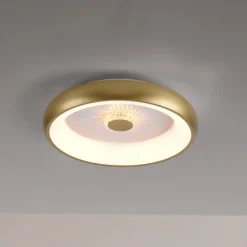 Vertigo LED-loftslampe, CCT, Ø 46,5 cm, messing