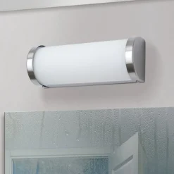 VETI væglampe til badeværelset 25,5 cm i nikkel