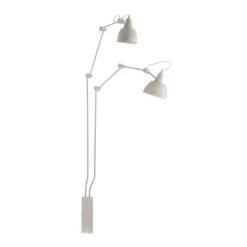 Væglampe 814, justerbar, 2 lyskilder, hvid