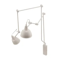 Væglampe 814, justerbar, 2 lyskilder, hvid