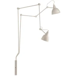 Væglampe 814, justerbar, 2 lyskilder, hvid