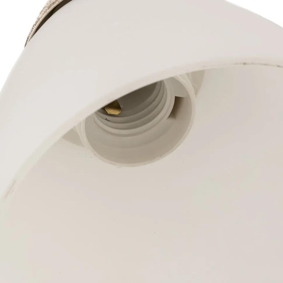 Væglampe Adoro med glasskærm, hvid