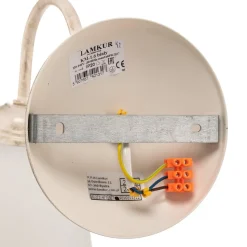 Væglampe Adoro med glasskærm, hvid