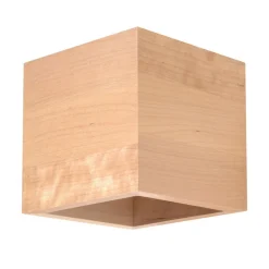 Væglampe Ara som terning i træ