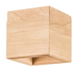 Væglampe Ara som terning i træ