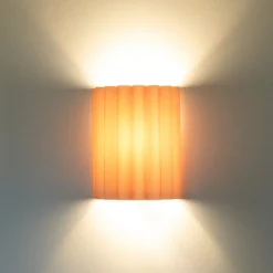 Væglampe Aria, cappucino, mikrofiber, E27