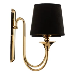 Væglampe Baranio med stofskærme, 2 lyskilder