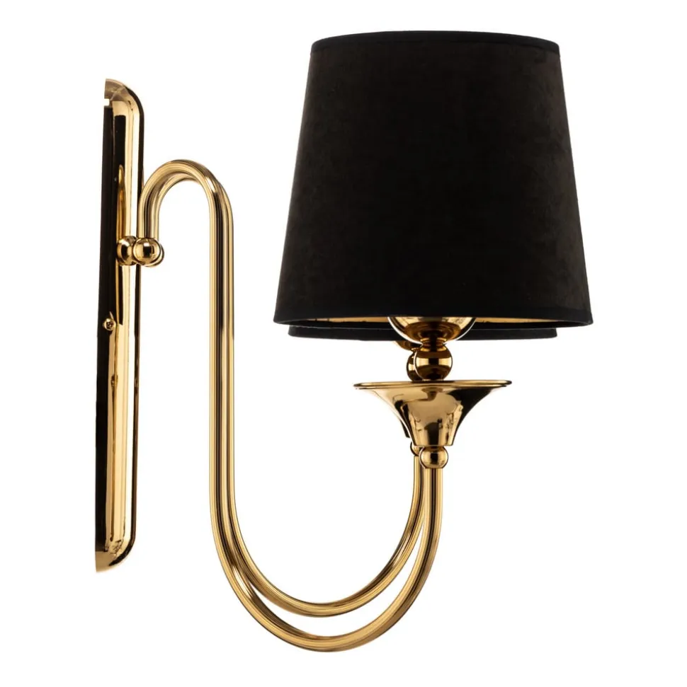 Væglampe Baranio med stofskærme, 2 lyskilder