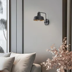 Væglampe Berceste 181-A sort/guld