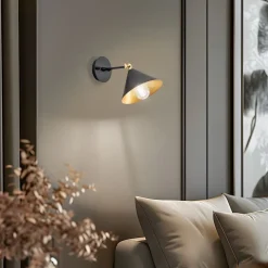 Væglampe Berceste 185-A sort/guld