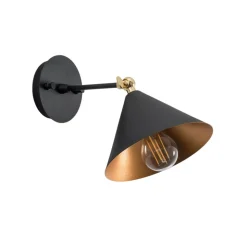 Væglampe Berceste 185-A sort/guld