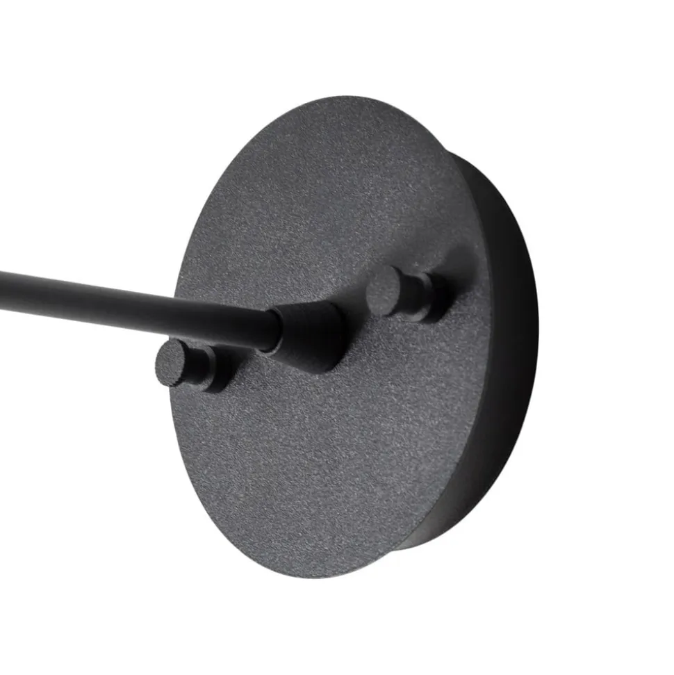 Væglampe Berceste, sort/guld, metal, højde 29 cm