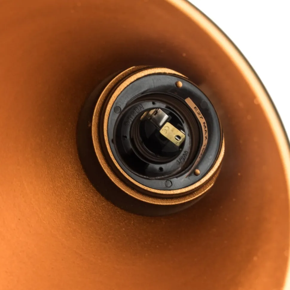 Væglampe Berceste, sort/guld, metal, højde 29 cm