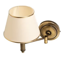 Væglampe Birmingham patineret med ledbar arm