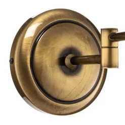 Væglampe Birmingham patineret med ledbar arm