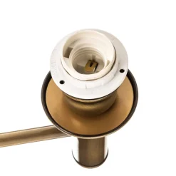 Væglampe Birmingham patineret med ledbar arm