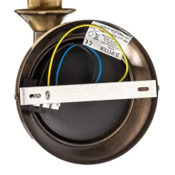 Væglampe Birmingham patineret med ledbar arm