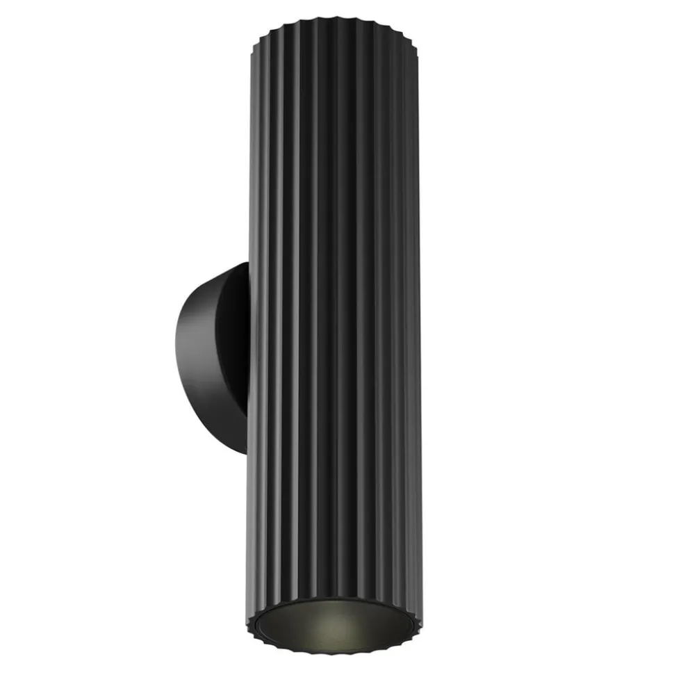 Væglampe Calipso, sort, højde 20 cm metal 2xGU10 op/ned