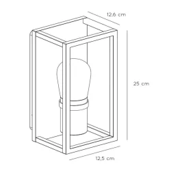 Væglampe Carlyn badeværelse sort