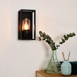 Væglampe Carlyn badeværelse sort