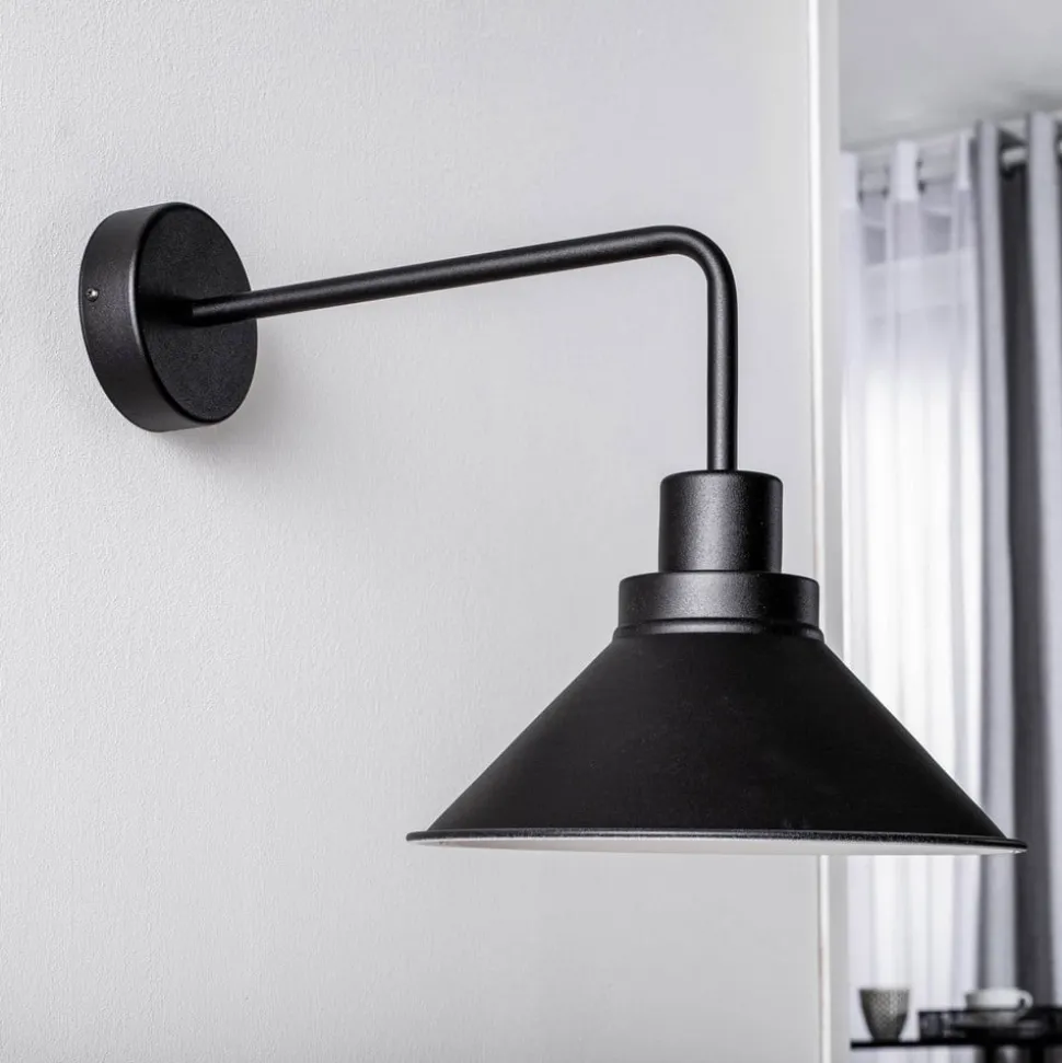 Væglampe Craft I i metal i sort