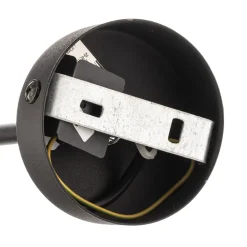 Væglampe Cubus, sort/røggrå, glas, 30 cm høj, E27