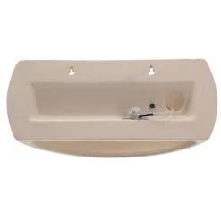 Væglampe Curve op/ned i hvid keramik