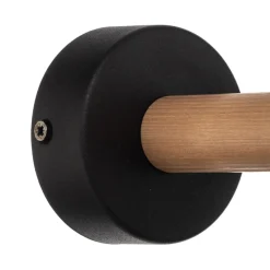 Væglampe Deva Nature, tekstil, træ