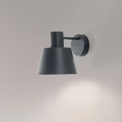 Væglampe Dunka, antracit 1 lyskilde, stål, højde 17 cm
