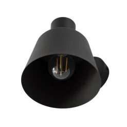 Væglampe Dunka, olivengrøn, 1 lyskilde, stål, højde 17 cm