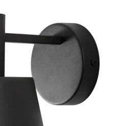 Væglampe Dunka, olivengrøn, 1 lyskilde, stål, højde 17 cm