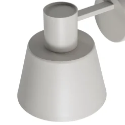 Væglampe Dunka, taupe, 1 lyskilde, stål, E27, højde 17 cm