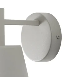 Væglampe Dunka, taupe, 1 lyskilde, stål, E27, højde 17 cm