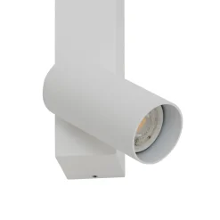 Væglampe EASY LEFT, hvid, bredde 80 cm, metal, GU10 + LED