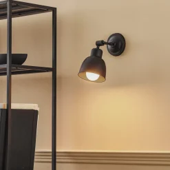 Væglampe Emoti, 1 lyskilde, sort