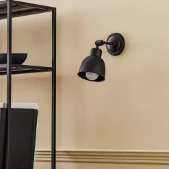 Væglampe Emoti, 1 lyskilde, sort